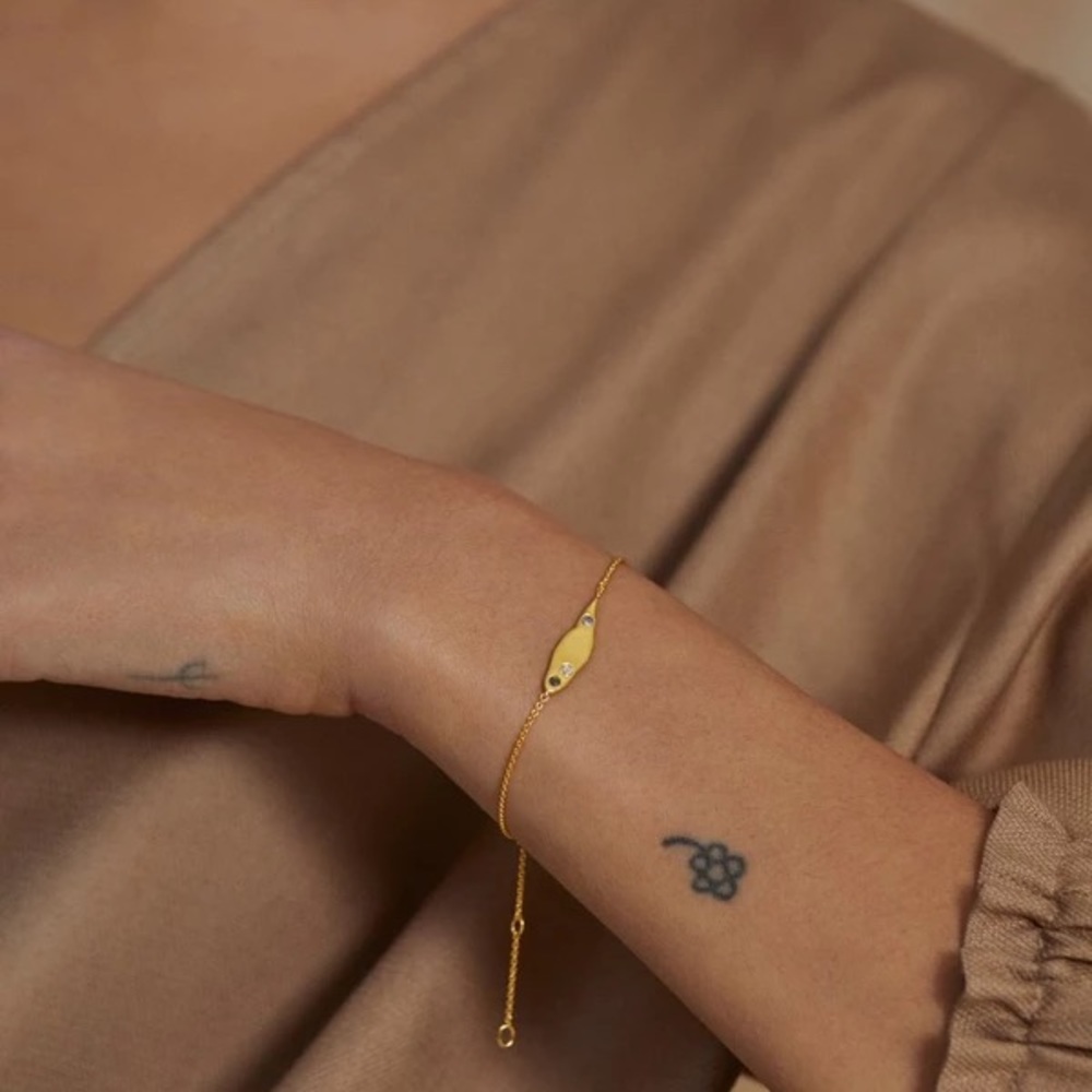Monica Vinader Gold Vermeil Diamond Galaxy Bracelet